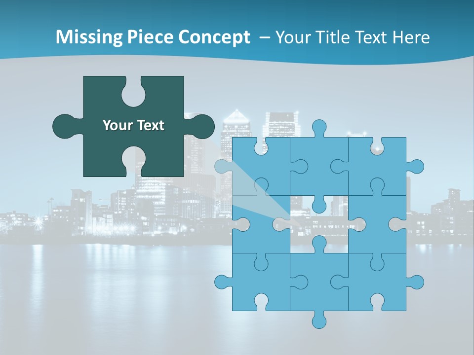 Night Skyline PowerPoint Template