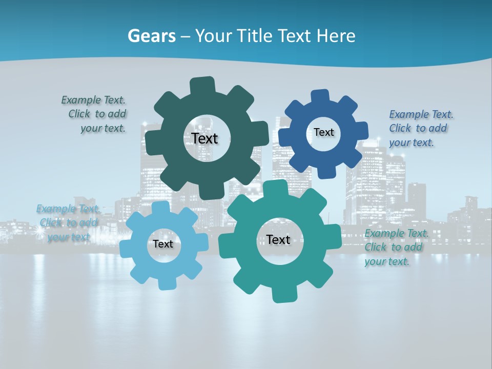 Night Skyline PowerPoint Template