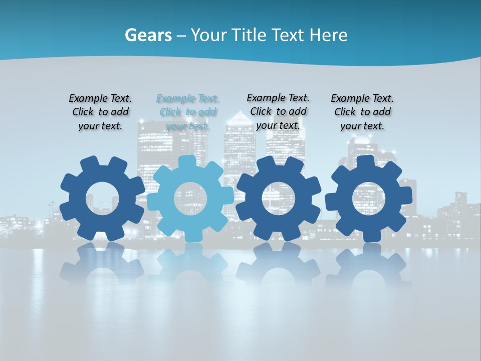 Night Skyline PowerPoint Template