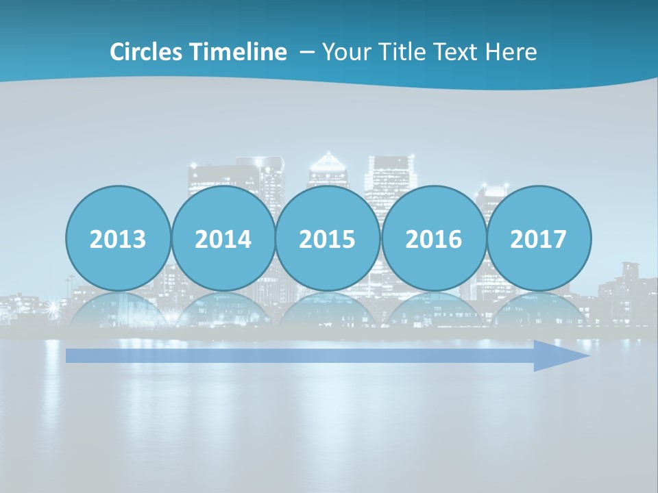 Night Skyline PowerPoint Template