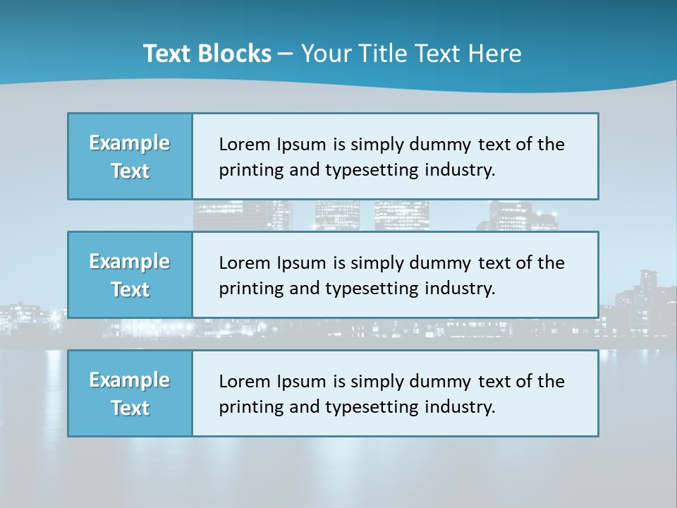 Night Skyline PowerPoint Template