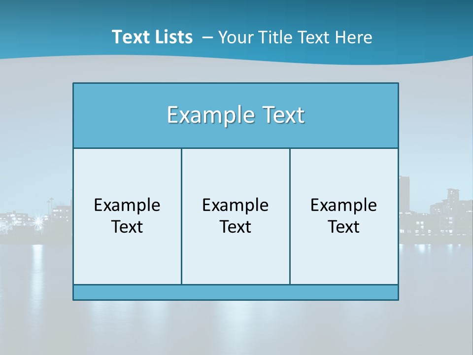 Night Skyline PowerPoint Template