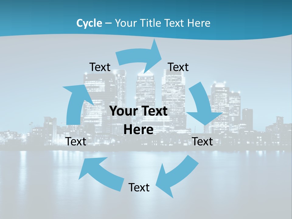 Night Skyline PowerPoint Template
