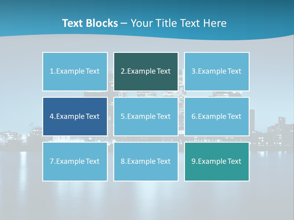 Night Skyline PowerPoint Template