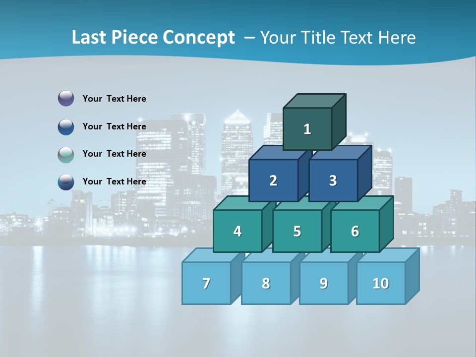 Night Skyline PowerPoint Template