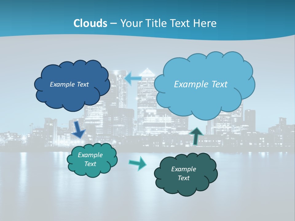 Night Skyline PowerPoint Template
