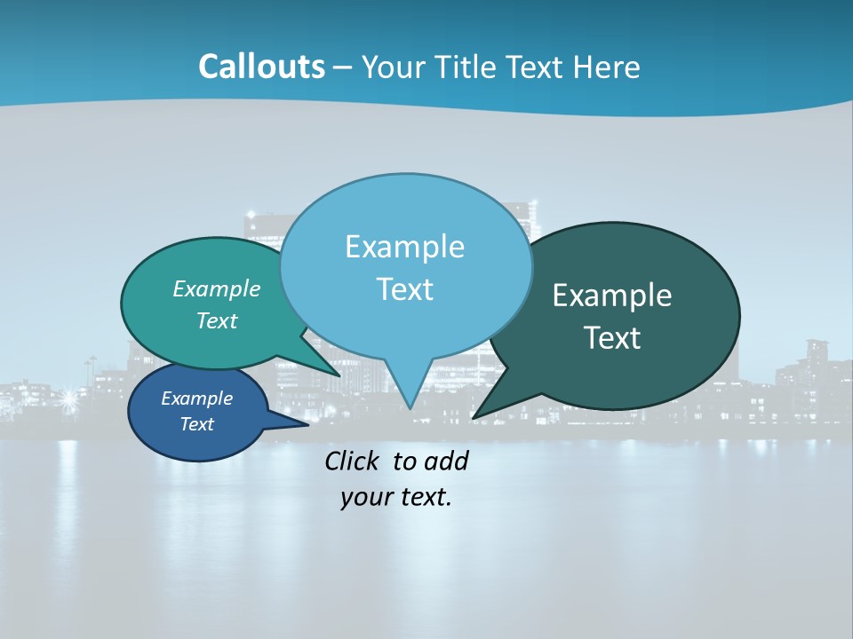Night Skyline PowerPoint Template