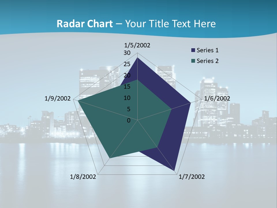 Night Skyline PowerPoint Template