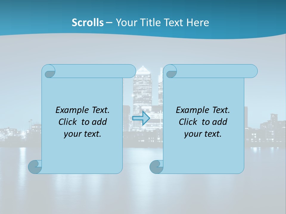 Night Skyline PowerPoint Template