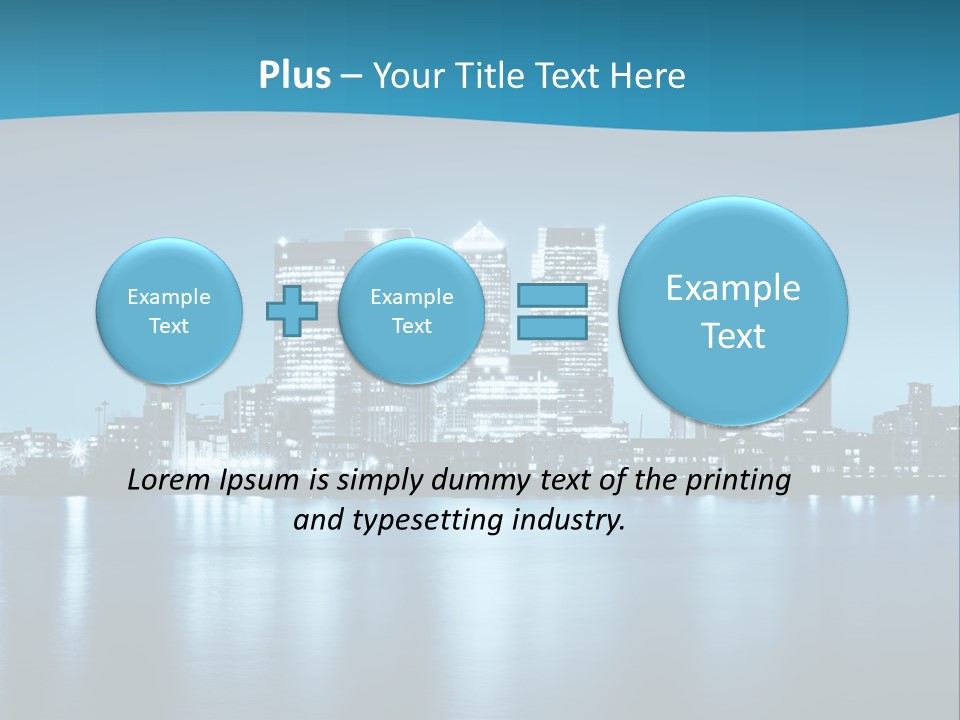 Night Skyline PowerPoint Template