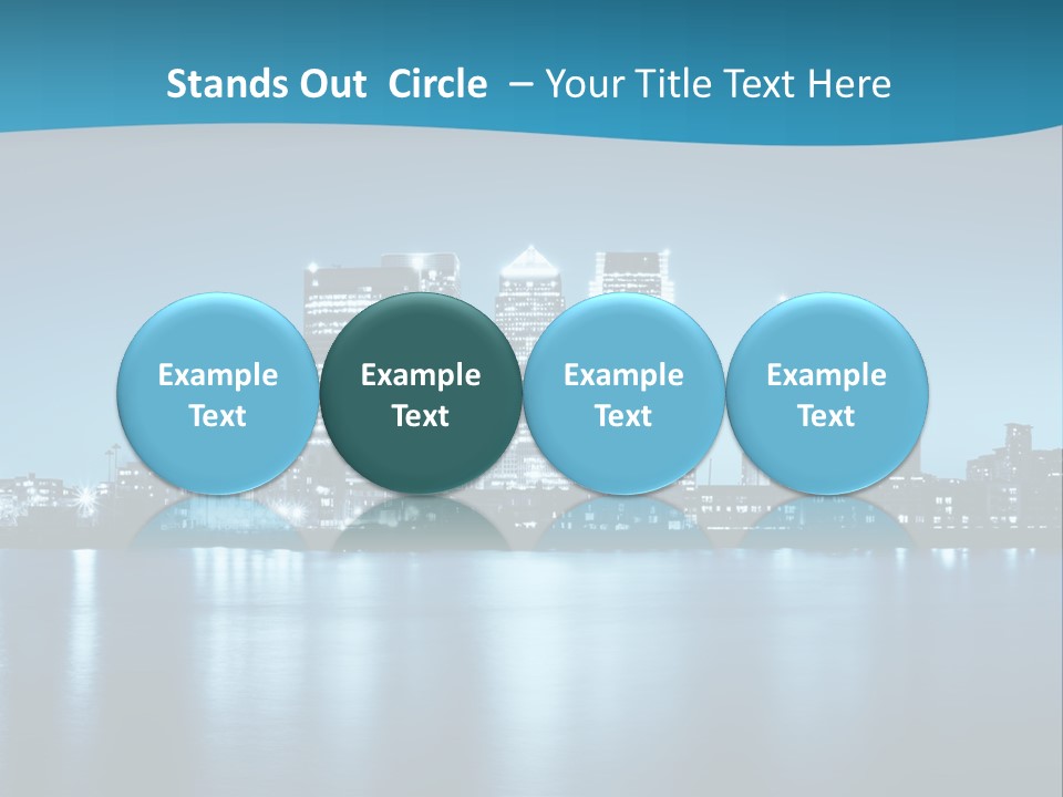 Night Skyline PowerPoint Template