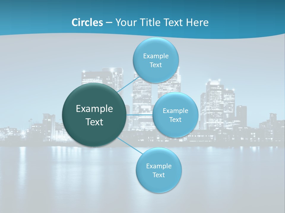 Night Skyline PowerPoint Template