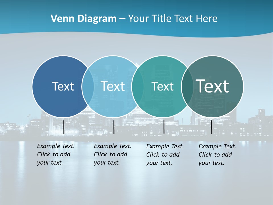 Night Skyline PowerPoint Template