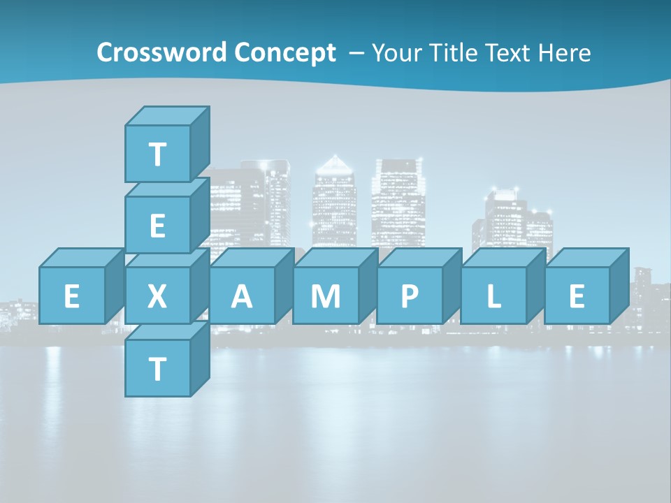 Night Skyline PowerPoint Template