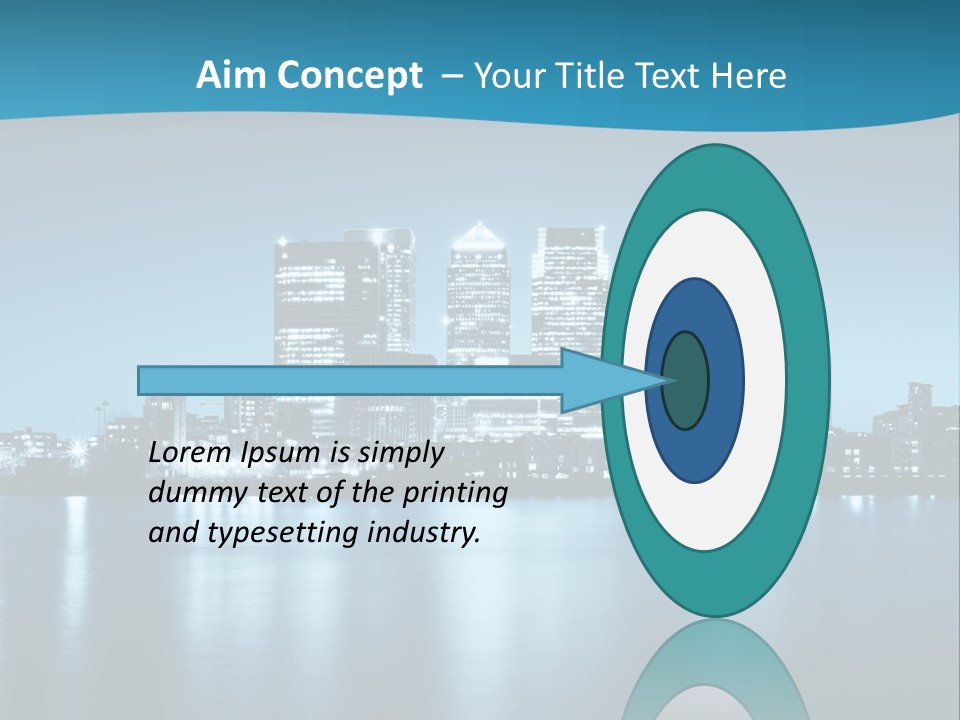 Night Skyline PowerPoint Template