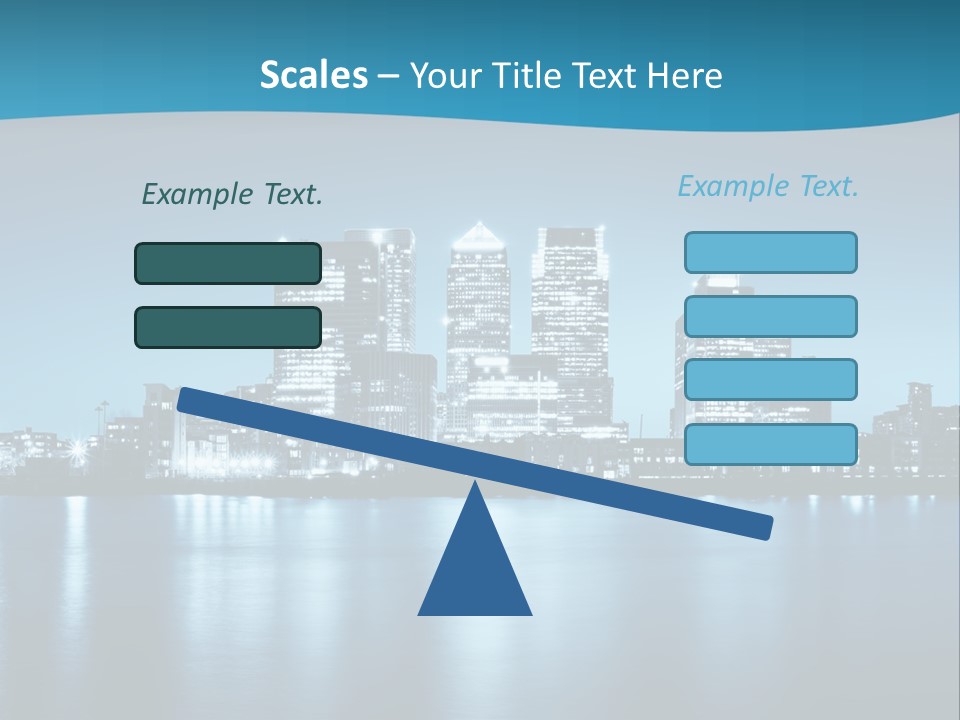 Night Skyline PowerPoint Template