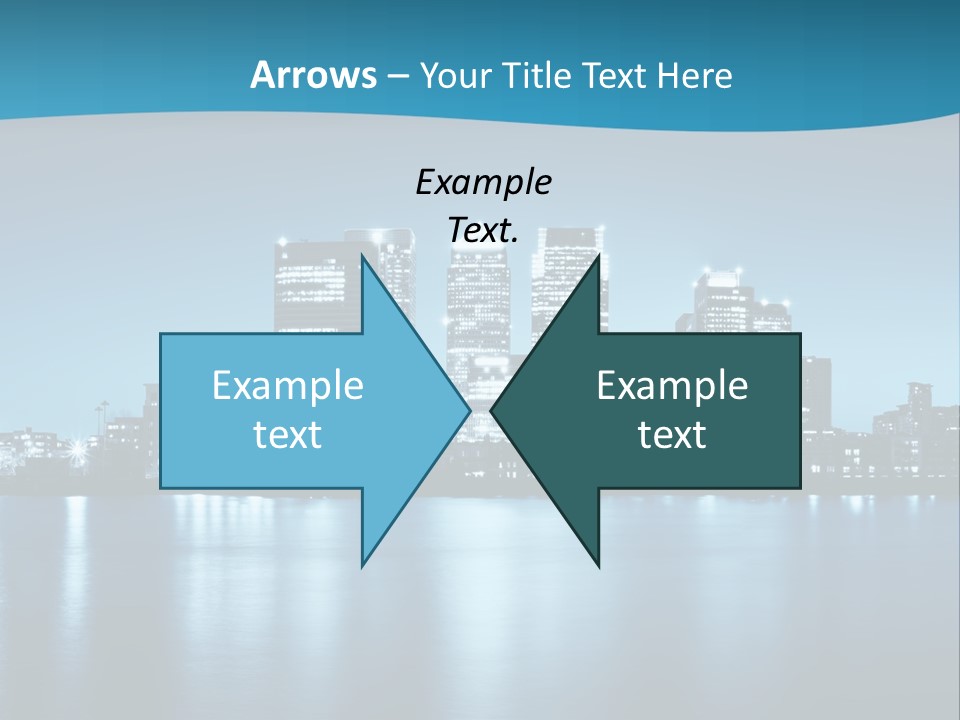 Night Skyline PowerPoint Template