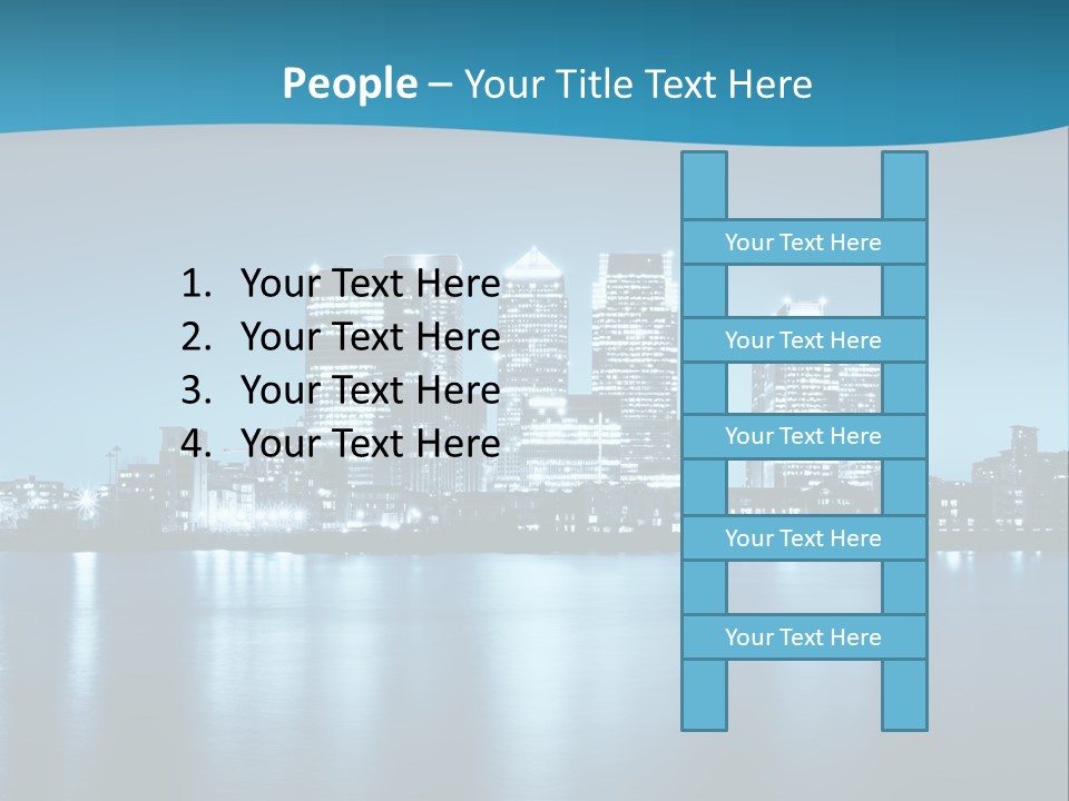 Night Skyline PowerPoint Template