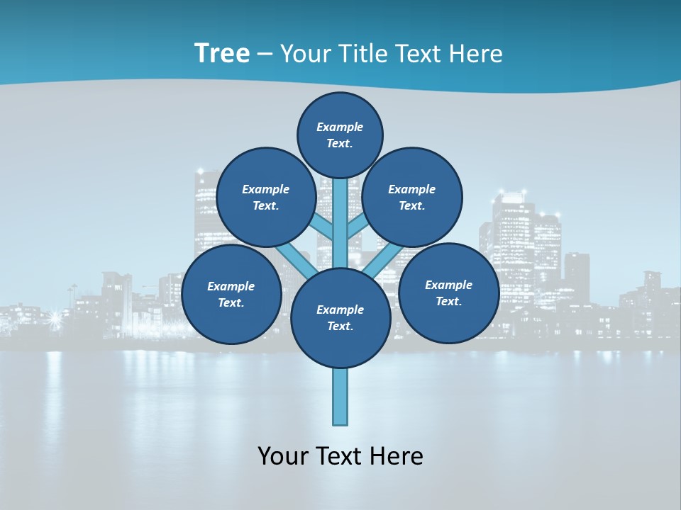 Night Skyline PowerPoint Template