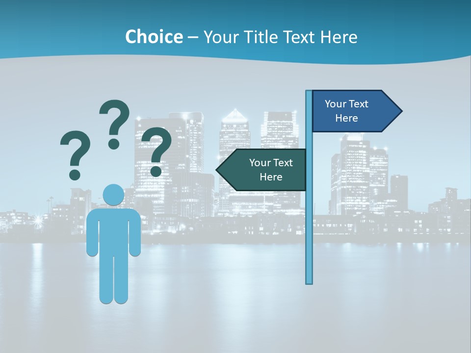 Night Skyline PowerPoint Template