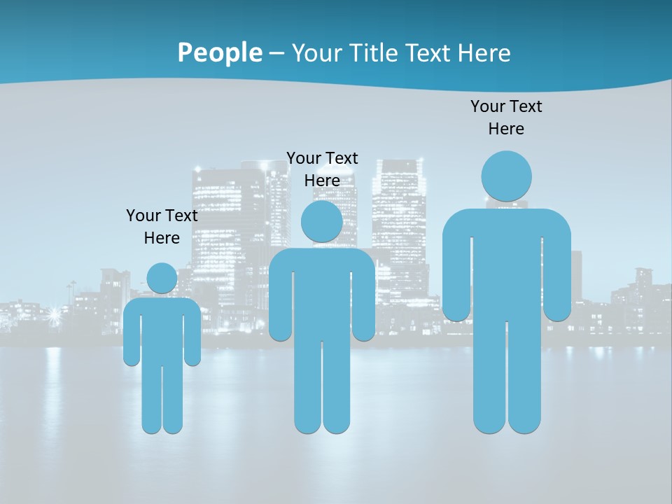 Night Skyline PowerPoint Template