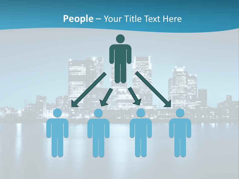 Night Skyline PowerPoint Template