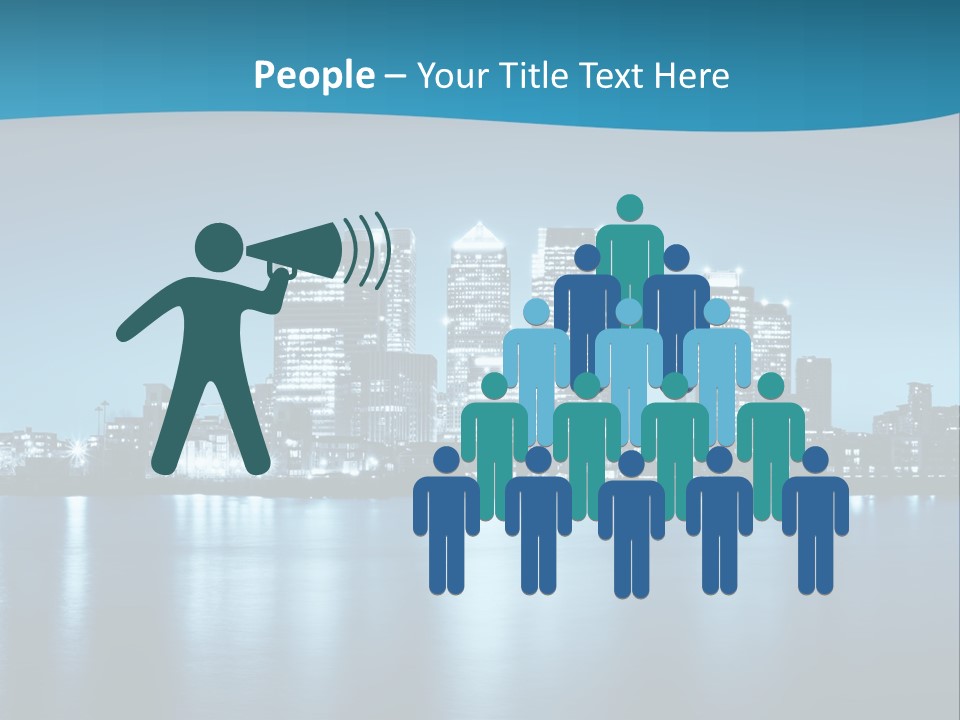 Night Skyline PowerPoint Template