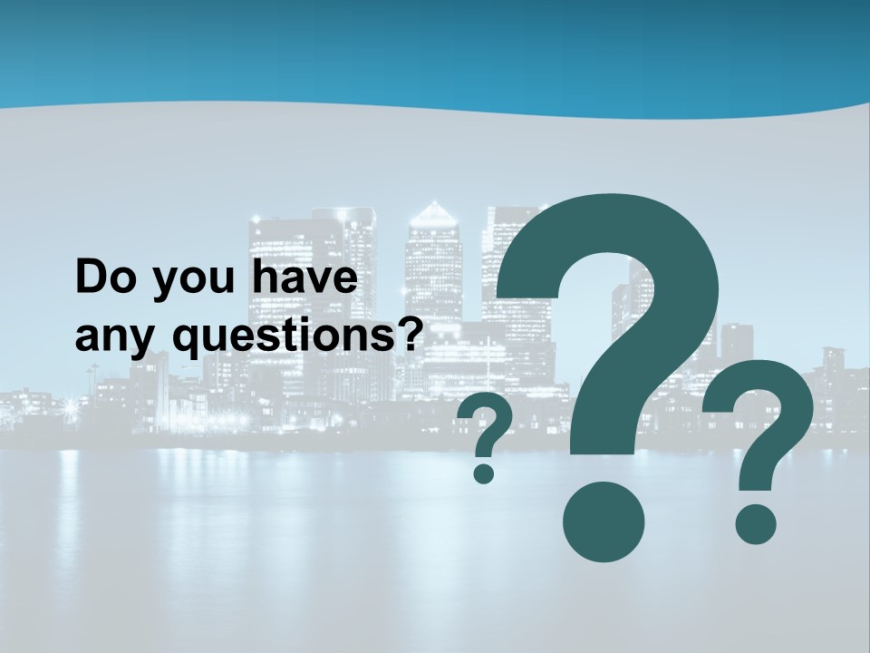 Night Skyline PowerPoint Template