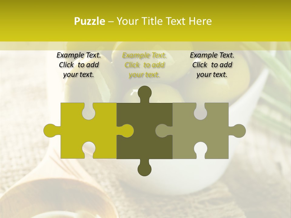 Olives And Oils PowerPoint Template