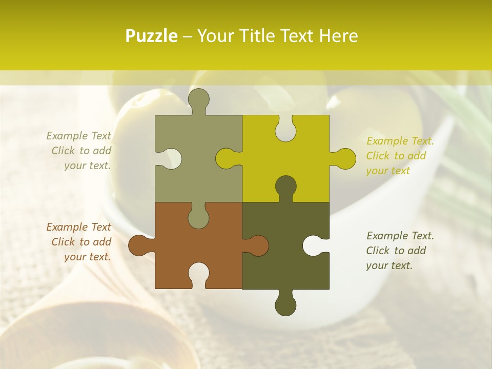 Olives And Oils PowerPoint Template