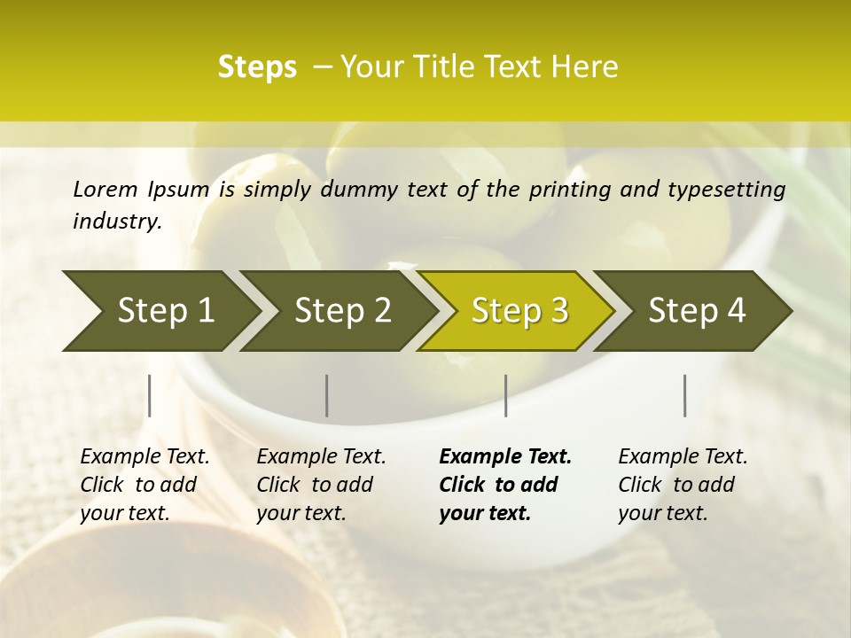 Olives And Oils PowerPoint Template