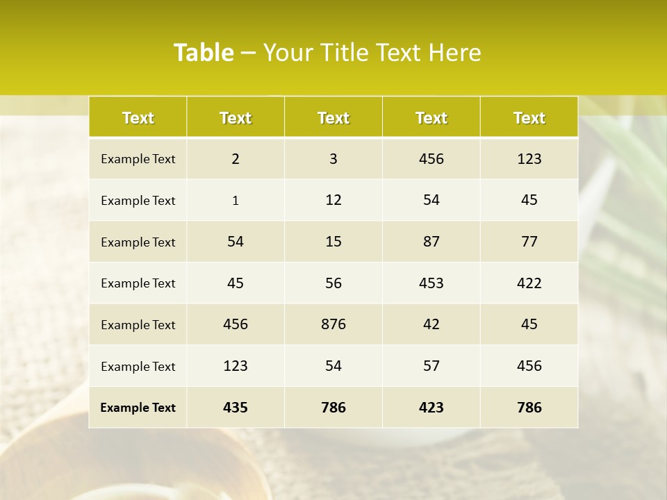 Olives And Oils PowerPoint Template
