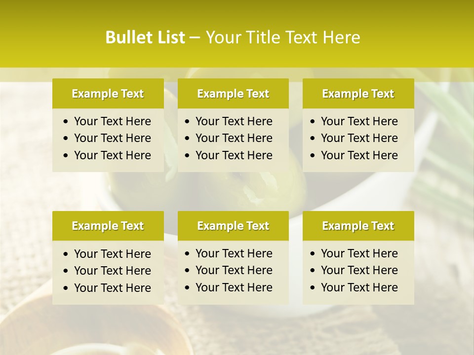 Olives And Oils PowerPoint Template