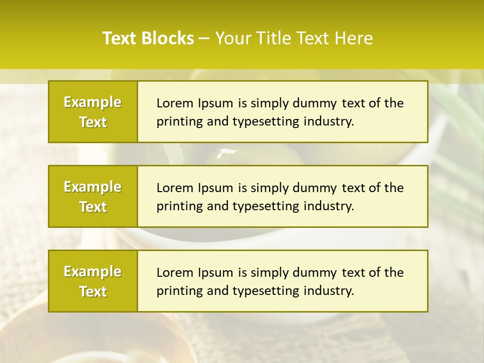 Olives And Oils PowerPoint Template