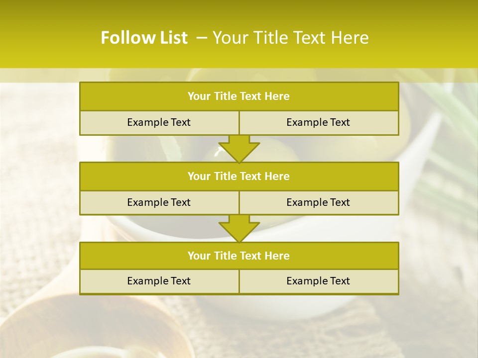 Olives And Oils PowerPoint Template