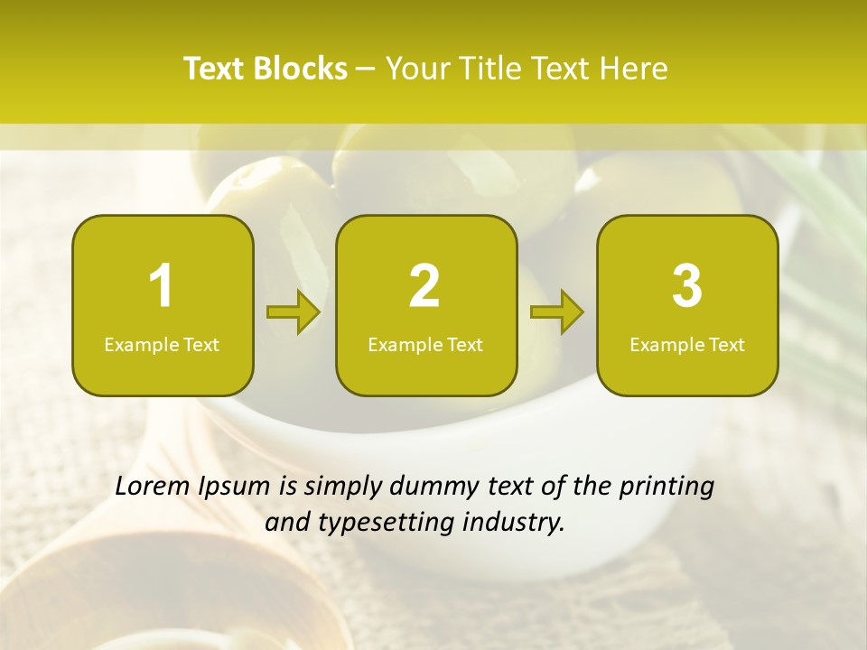 Olives And Oils PowerPoint Template