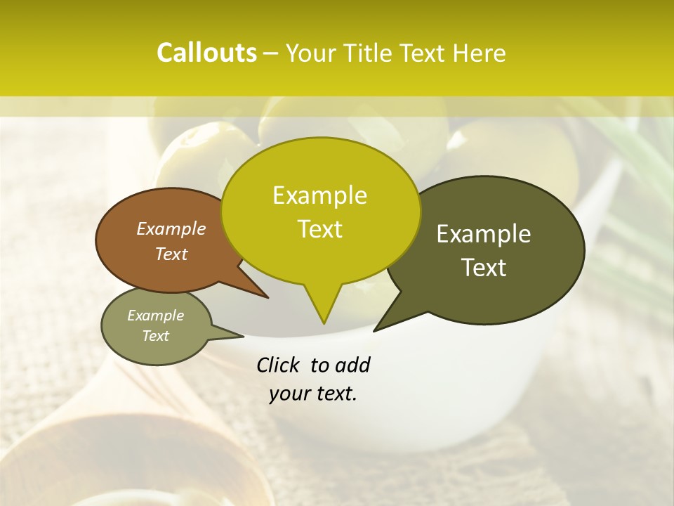 Olives And Oils PowerPoint Template