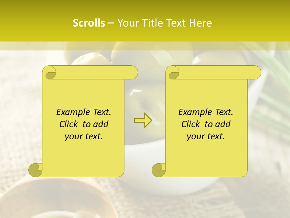 Olives And Oils PowerPoint Template
