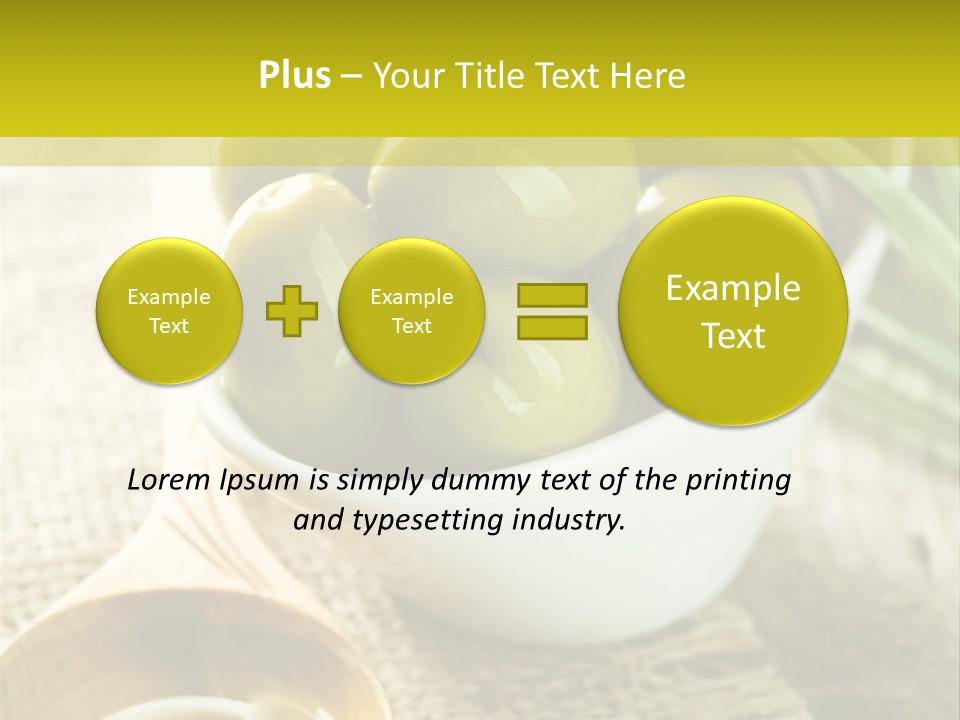 Olives And Oils PowerPoint Template