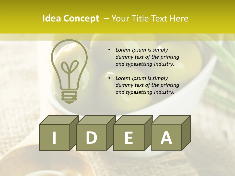 Olives And Oils PowerPoint Template