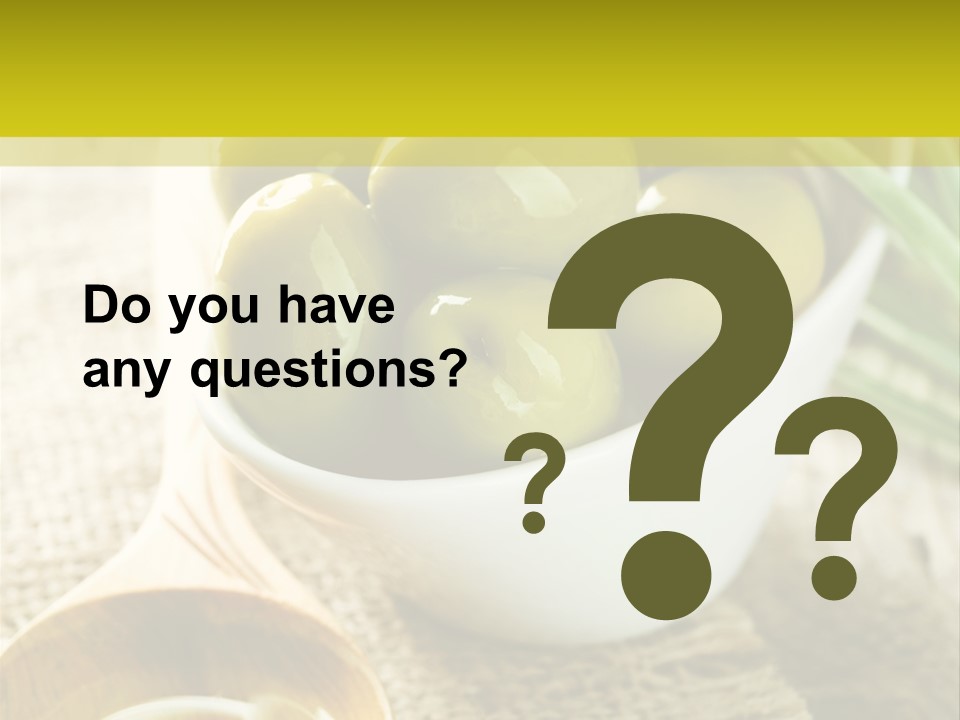 Olives And Oils PowerPoint Template