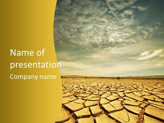 Land Clay Desert PowerPoint Template