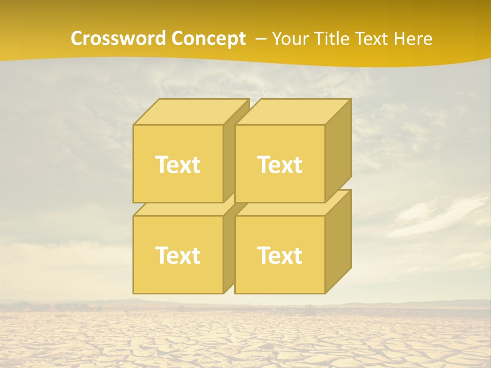 Land Clay Desert PowerPoint Template