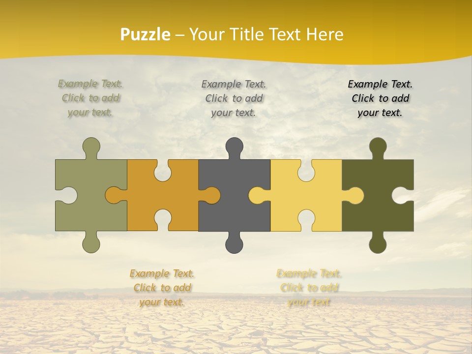 Land Clay Desert PowerPoint Template