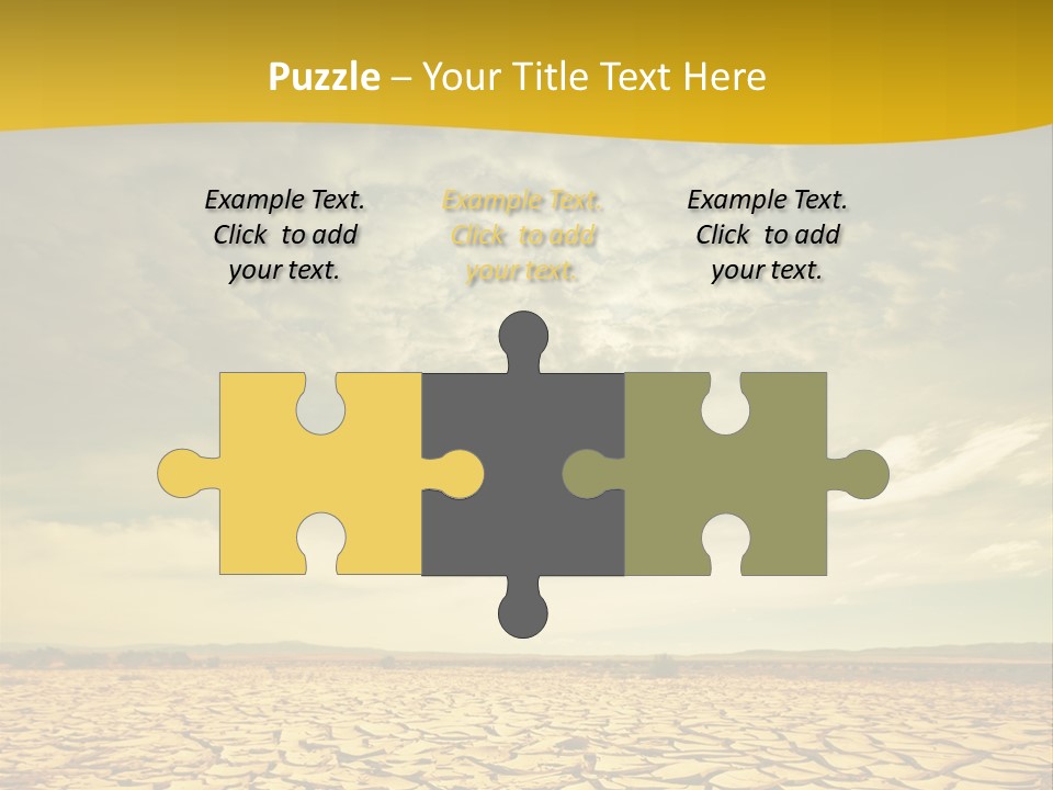 Land Clay Desert PowerPoint Template