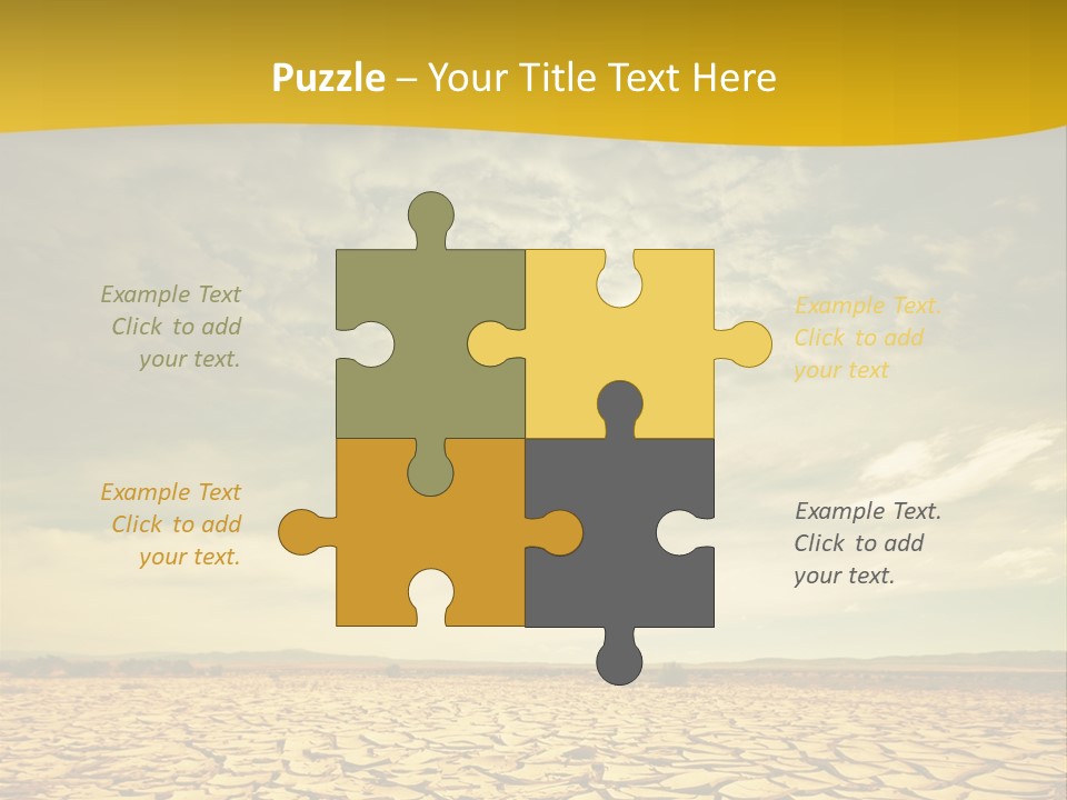Land Clay Desert PowerPoint Template