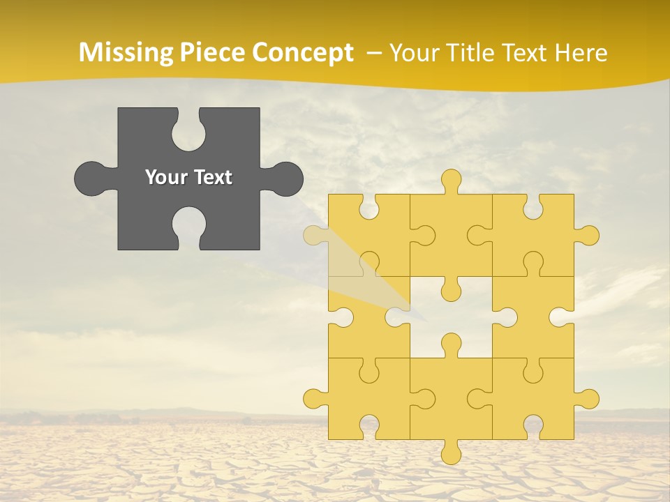 Land Clay Desert PowerPoint Template