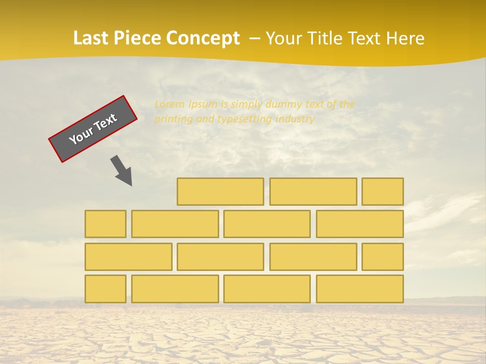 Land Clay Desert PowerPoint Template