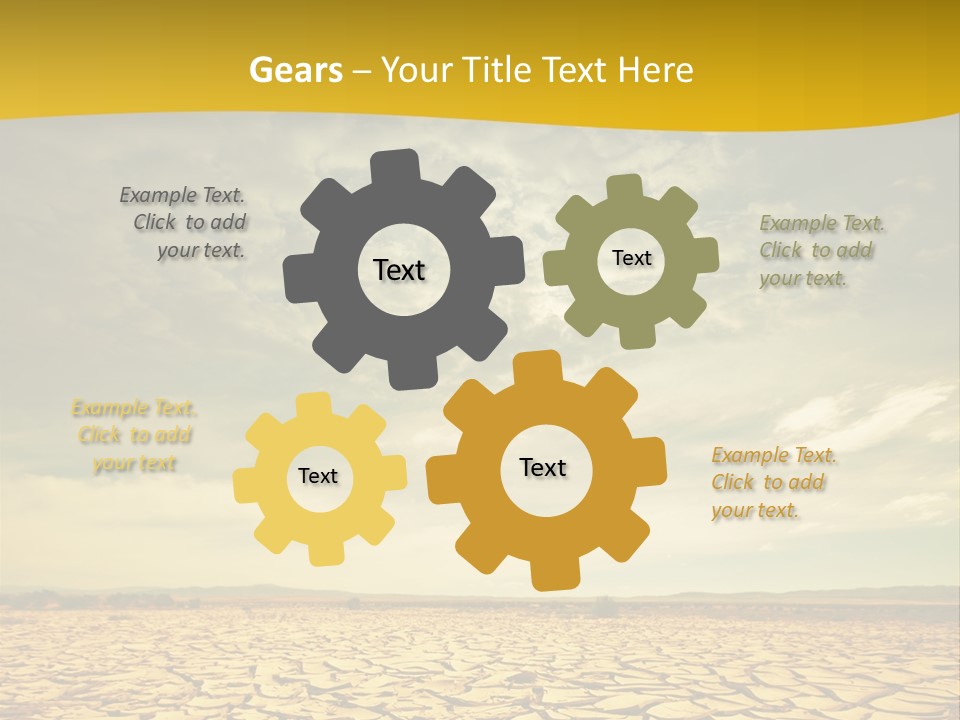 Land Clay Desert PowerPoint Template