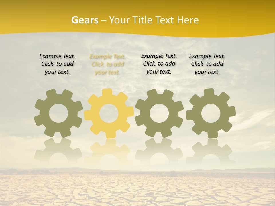 Land Clay Desert PowerPoint Template